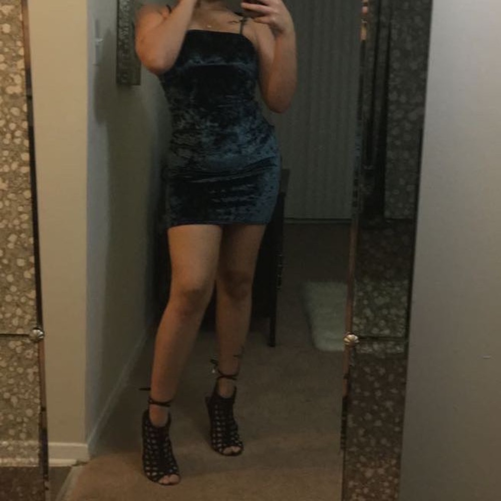 Cute Mini Velvet Dress